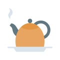 Tea Kettel Icon Image. Royalty Free Stock Photo