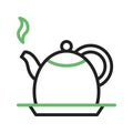 Tea Kettel Icon Image. Royalty Free Stock Photo