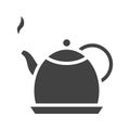 Tea Kettel Icon Image. Royalty Free Stock Photo
