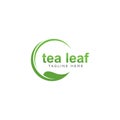 tea leaf logo vector icon illustration Royalty Free Stock Photo