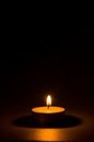 Tea light candle Royalty Free Stock Photo
