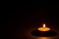 Tea light candle Royalty Free Stock Photo