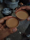 Tea in Matir Bhar or in Mud Cups