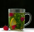 Tea mint Lemon raspberry