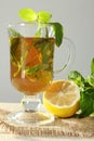 Tea with mint and lemon