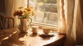 tea morning table Royalty Free Stock Photo