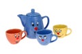 Tea mugs and coffee cups Royalty Free Stock Photo