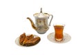 Tea party with baklava Royalty Free Stock Photo