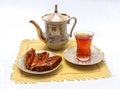 Tea party with baklava Royalty Free Stock Photo