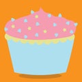 tea party cupcake sprinkles 06 Royalty Free Stock Photo