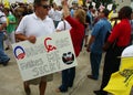 Tea Party Express Rally Royalty Free Stock Photo