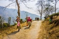 Tea pickers of darjeeling Royalty Free Stock Photo