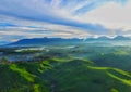 Tea plantation cukul, pangalengan, west java Royalty Free Stock Photo