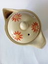 Tea pot ceramic broken white color Japan style