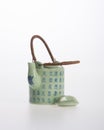 tea pot or ceramic teapot on background. Royalty Free Stock Photo