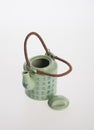 tea pot or ceramic teapot on background. Royalty Free Stock Photo
