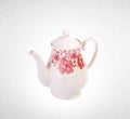 tea pot or ceramic teapot on background. Royalty Free Stock Photo