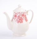 tea pot, ceramic teapot on background. Royalty Free Stock Photo