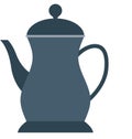Tea Pot Isolated Vector Icon editable Royalty Free Stock Photo