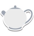Tea Pot Isolated Vector Icon editable Royalty Free Stock Photo