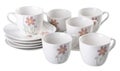 Tea pot set, Porcelain tea pot and cup on white background. Royalty Free Stock Photo