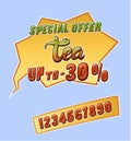 Tea promotional sticker