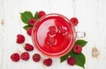 Tea raspberry Royalty Free Stock Photo