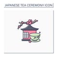 Tea room color icon