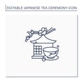 Tea room line icon