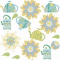 Tea seamless pattern. It is located in swatch menu, imag Royalty Free Stock Photo