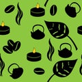 Tea seamless pattern