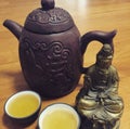 Chinese Tea Served in a Yixing Teapot