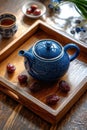 Tea Set and Dried Fruit Royalty Free Stock Photo