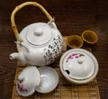 Chinaware porcelain tea set. Royalty Free Stock Photo