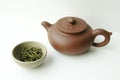 Tea set and teapot Royalty Free Stock Photo