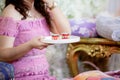 Tea set used in a Chinese wedding tea ceremony. Chinese wedding tea ceremony serving to elders. Royalty Free Stock Photo