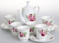 Tea sets. tea sets on a background Royalty Free Stock Photo