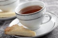 Tea and shortbread Royalty Free Stock Photo