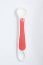 1/4 Tea spoon. White Measuring spoon Royalty Free Stock Photo