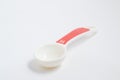 Tea spoon. White Measuring spoon Royalty Free Stock Photo