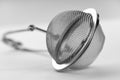Tea strainer close-up on white background Royalty Free Stock Photo