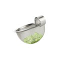 Tea strainer loaded with green tea Royalty Free Stock Photo