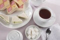 Tea with Sugar Cubes Royalty Free Stock Photo