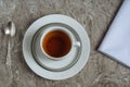 Tea table set for one Royalty Free Stock Photo