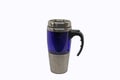 Tea thermos on white background Royalty Free Stock Photo