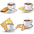tea time cup coffee icon Royalty Free Stock Photo