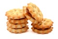 Cheese Cracker Biscuits. Royalty Free Stock Photo