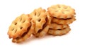 Cheese Cracker Biscuits. Royalty Free Stock Photo