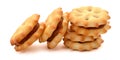 Cheese Cracker Biscuits. Royalty Free Stock Photo