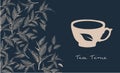 Tea Time. Hand drawn a cup of tea. Royalty Free Stock Photo